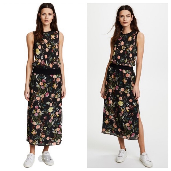 Theory Lewie Sleeveless Floral Dress - Picture 2 of 10